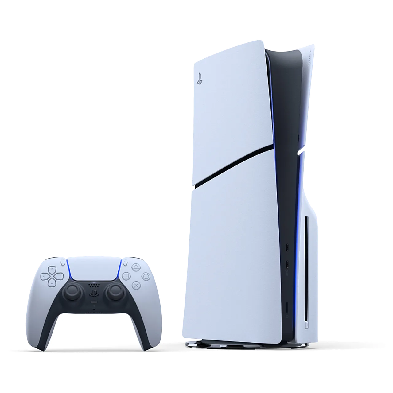 Sony PlayStation 5 Slim с дисководом, 2 ревизия — вид спереди