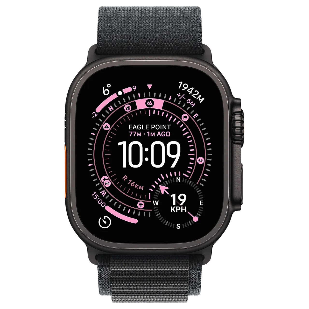 Apple Watch Ultra 3 49mm Black Ti, Alpine L — кадр товара