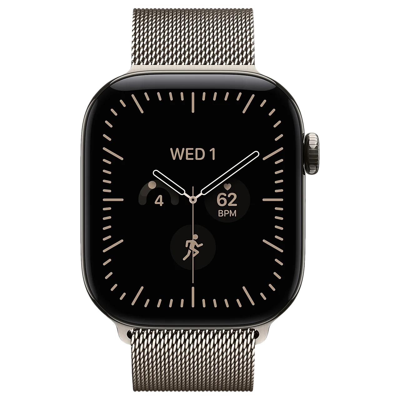 Apple Watch S12 42mm Natural Titanium (Milanese) — кадр товара