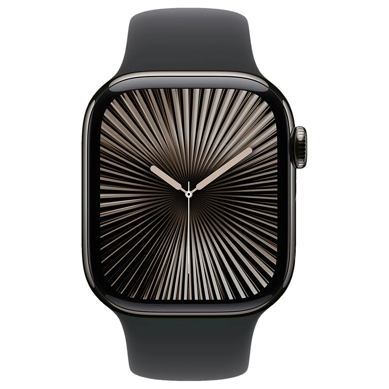 Apple Watch Series 10 42mm Slate Ti, SB ML — вид спереди
