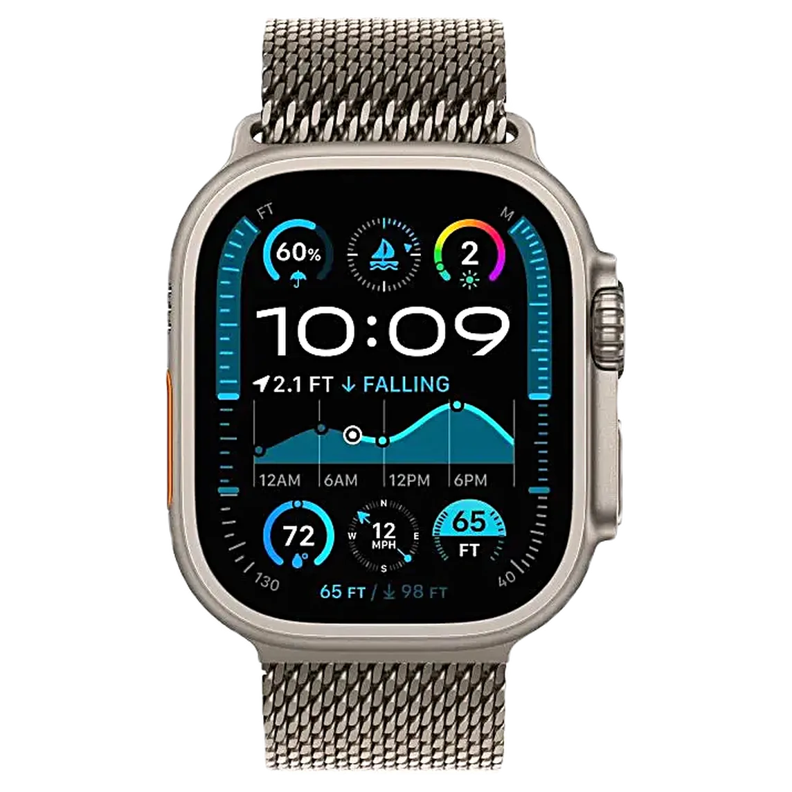 Apple Watch Ultra 2 49mm Natural Ti, Milanese L — кадр товара