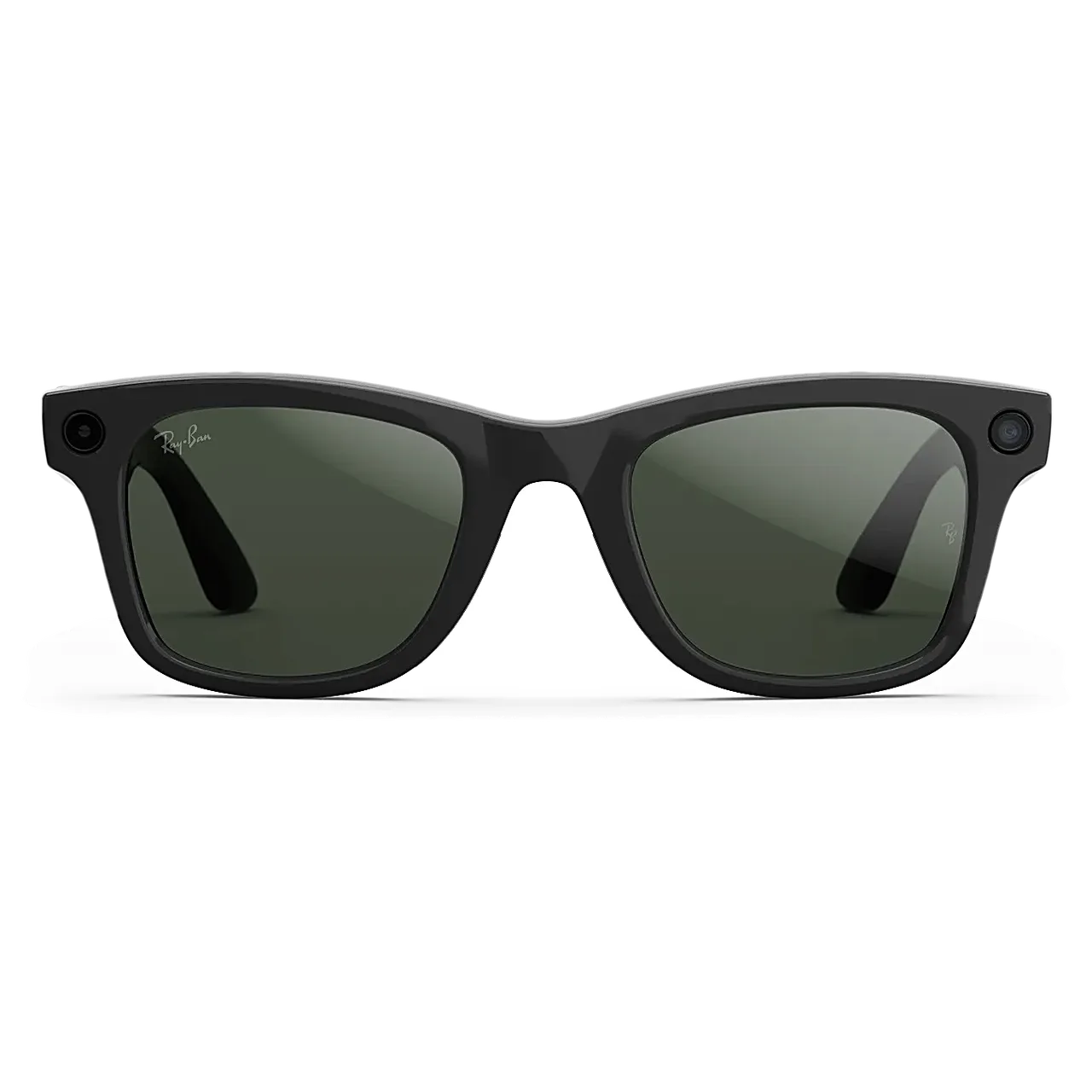 rayban|ray-ban meta wayfarer rw4012|shiny black|transitions graphite green|l — кадр товара