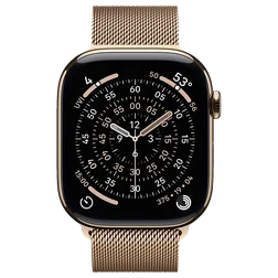 Кадр 1: Apple Watch Series 11 46mm Gold Ti, Milanese SM