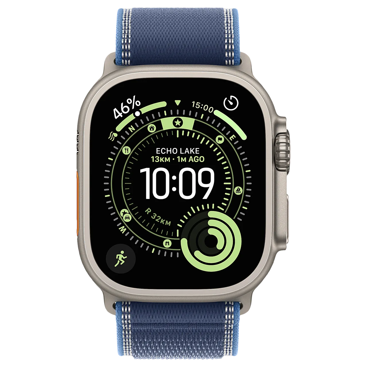 Apple Watch Ultra 3 49mm Natural Ti, Trail SM — кадр товара