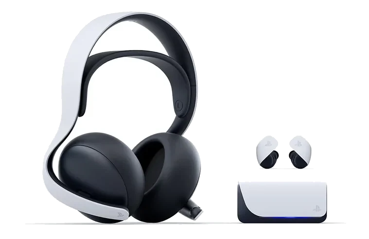 Полка гарнитур: наушники Sony PULSE и вкладыши