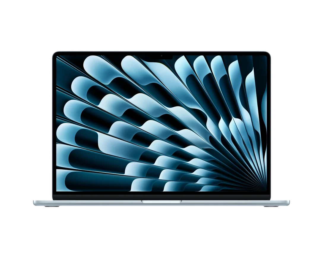 MacBook Air 15 серебристый — вид сверху и сбоку