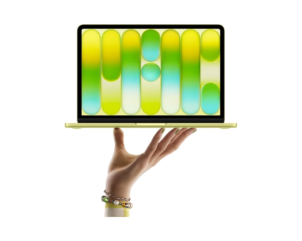MacBook 13 Neo (2026) — ноутбук в руке